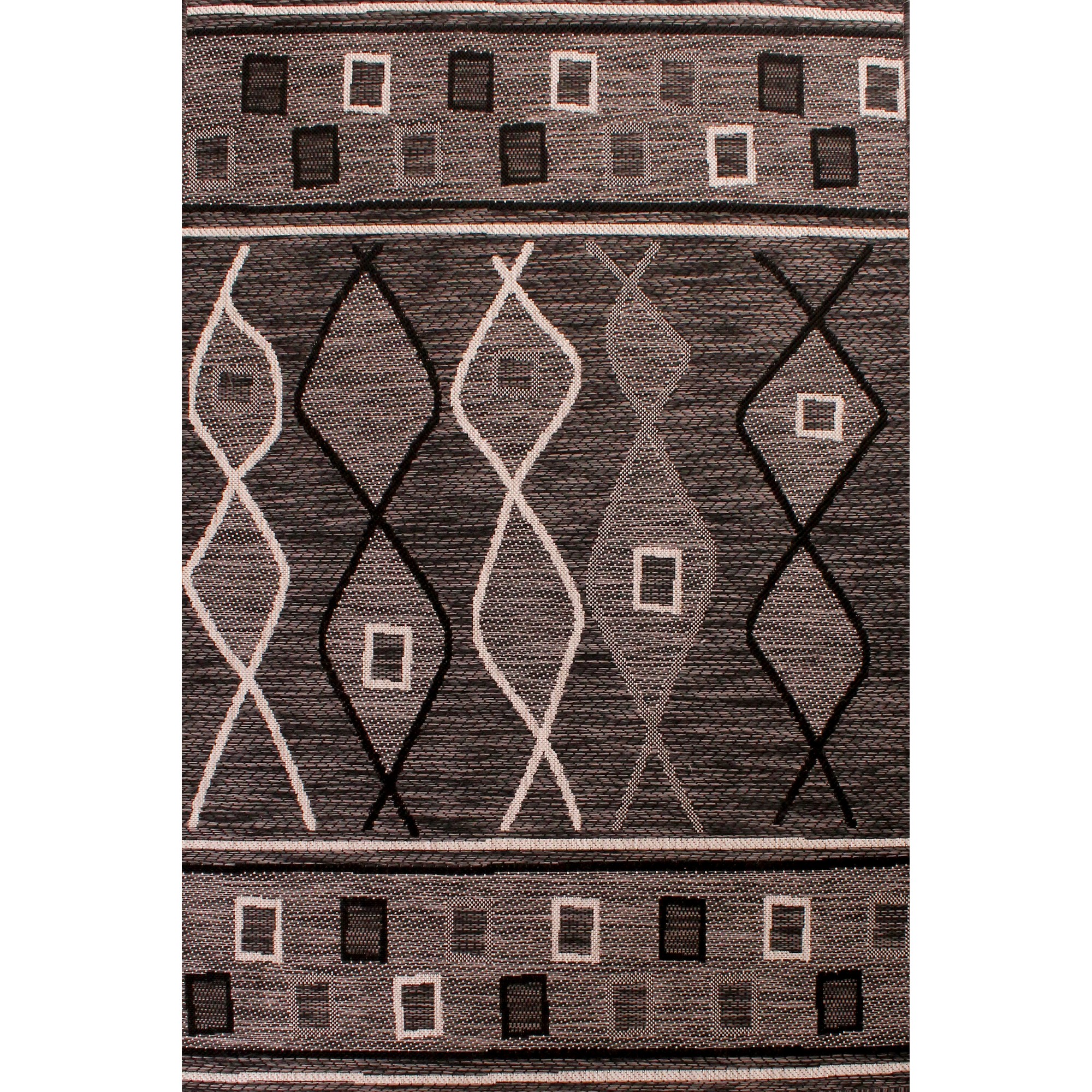 Outdoor Oasis Rugs In Charcoal By Rugstyle